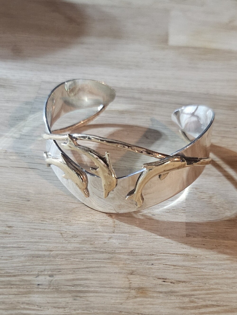 Courtney Peterson Sterling Silver Dolphin Cuff